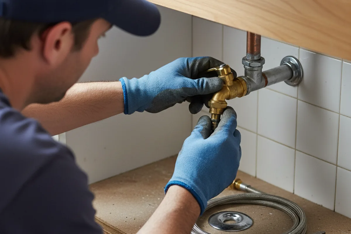 Shutoff valve and fitting work during Repiping in Reed